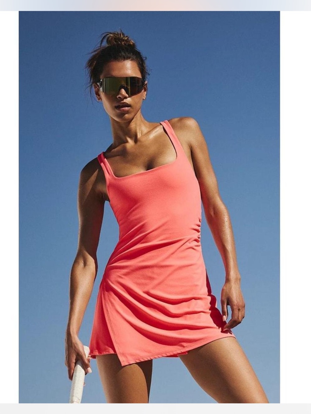 NWT free people movement never better dress neon coral MEDIUM